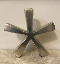 Barnes & Noble Heavy Solid Silver Metal Asterisk Symbol Paperweight Figurine 6” picture