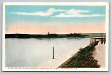 Postcard Harrisburg PA Independence Island Susquehanna River postcard picture