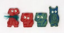 1960's Vintage Novelty Erasers Googly Eyes, Elephant, Puppy, Owl picture
