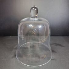 Clear Glass Cloche Dome Cover w/Knob picture