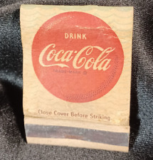 Early 1900s Vintage Coke Coca-Cola Advertisement Matchbook Cover Universal Match picture