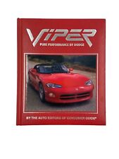 VIPER PURE PERFORMANCE by DODGE 1993 Hardcover Book Consumer Guide RT/10 Mopar picture