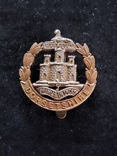 Genuine WW2 era Dorsetshire Regiment Bronze & S'Plate Cap Badge British Military picture