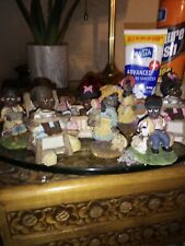 Vintage African American folk art figurines family lot of 7 picture