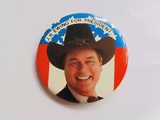 J.R. Ewing for President Vintage 1980 Button/Pinback - Dallas - Larry Hagman picture