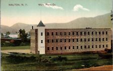 Postcard~Walton New York~Munn Piano Company~Factory~Vintage c1910~Unposted picture