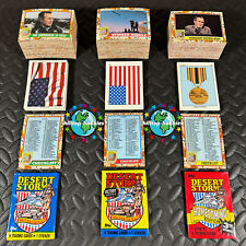 1991 TOPPS DESERT STORM 264-CARD+44-STICKER SET+WRAPPER 1,2,3 VICTORY/HOMECOMING picture