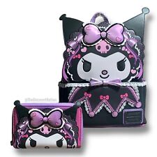 Loungefly Sanrio Kuromi Lolita Mini Backpack & Wallet Bundle EXCLUSIVE NWT picture