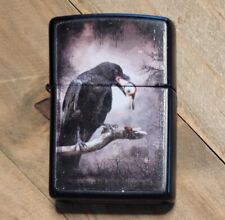 2013 Zippo Lighter Gothic Raven Crow on Branch with Eyeball Made in USA picture
