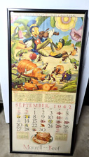 1942 Framed Disney Advertising Calendar Page Grasshopper picture