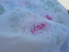 Rachel Ashwell Shabby Chic Boutique Rare Jubilee Cotton Pink Roses Voile Fabric picture