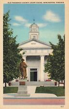 Winchester VA Postcard Confederate Soldier Frederick County CH  c1950s        D1 picture