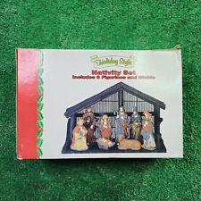 Nativity Set 8 Figurines and Stable Christmas Christianity Jesus Manger picture