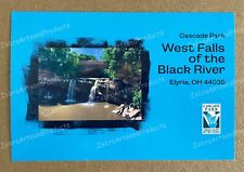 Postcard blank West Falls of the Black River Elyria OH 4x6 with description picture