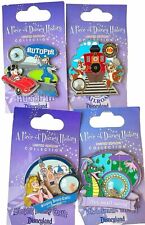 Lot of 4 Piece of Disney History Pins DLR Autopia Small World Castle Chip Dale picture