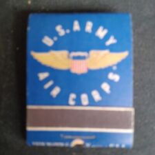 VINTAGE 1940's  U.S ARMY AIR CORP  MATCHBOOK UNSTRUCK picture