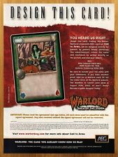 2002 Warlord Saga of the Storm Card Game Print Ad/Poster Fantasy CCG TCG Art 00s picture