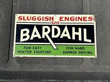 Vintage Original Single Sided Sluggish Engines Love Bardahl Tin Tracker Clean picture