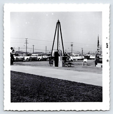 Photograph Vintage Automobiles Cars Men Photographer Cornerstone Ceremony 1961 picture