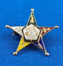 14KT YELLOW GOLD Order of the Eastern Star Pin picture