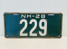 1928 New Hampshire License Plate 229 Garage Decor Low Number ALPCA picture