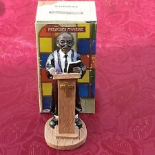 Sunday Sermon African American Preacher Pastor Figurine 1996 New In Box picture