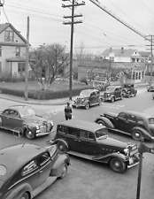 1941 Traffic, Norfolk, Virginia Vintage Old Photo 8.5