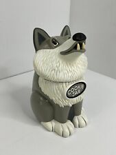 Vintage Howling Wolf Husky Cookie Jar Fun-Damental Too LTD 1998 Tested / Works picture