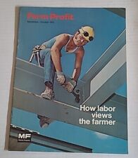 Sept. 1974 Massey-Ferguson Farm Profit Magazine MF picture