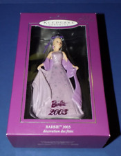 Hallmark Barbie 2003 Keepsake Ornament Club Exclusive Porcelain Anita Rogers picture