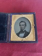 Rare 1/6th Plate “Double View Ambrotype Case” & Image. picture