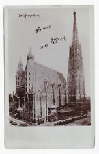 Gruss Vom St. Stefansthurm St. Stephen's Cathedral Vienna Austria UD Postcard picture