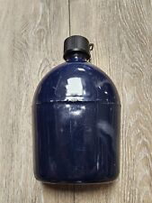RARE WWII USMC Marine Corps Blue Enameled Canteen picture