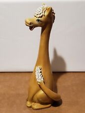 Vintage MCM Italian Pottery Whimsical Horse Donkey With Spaghetti Trim Figurine picture