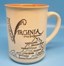 Vintage Virginia The Old Dominion Souvenir Mug “The World Turned Upside Down”  picture