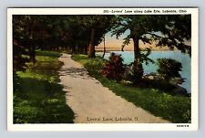 Lakeside OH-Ohio, Lovers' Lane, Lake Erie, Antique Vintage Souvenir Postcard picture
