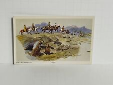 Postcard Cowboy Horse Artist Charles M Russell A23 picture
