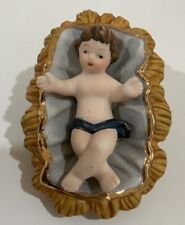 Vintage Baby Jesus Nativity Replacement Figurine 2 7/8” L x 1 7/8” W x 1 7/8” H picture