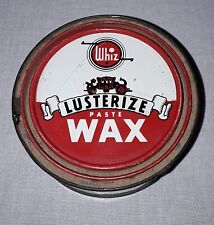 VINTAGE WHIZ LUSTERIZE PASTE WAX CAN picture
