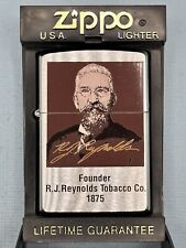 Vintage 1997 RJ Reynolds Founder 1875 Chrome Zippo Lighter NEW Rare picture