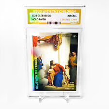 JESUS WITH THE CHILDREN Carl Bloch Card 2023 GleeBeeCo Holo Faith #JSCR-L /49 picture