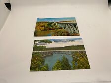 2 Vintage postcards of the Cooley Bridge cross the Pine River north of Baldwin picture