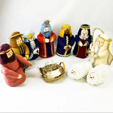 Nativity Scene Holiday Christams 11PC Felt Figure Holiday Doll Set picture