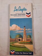 Vintage los Angeles l California road map chevron dealers standard stations  picture