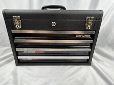 Vintage Craftsman Rally Racing 4 Drawer Collectors Metal Mechanic Tool Box Chest picture
