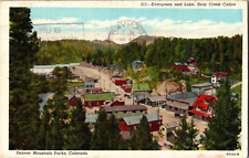 Postcard Bear Creek Canyon Evergreen Colorado Linen Postmarked 1943 picture