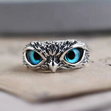 Blessed 100 % Work Stylish Owl Skull Stylish Silver King Owl Ring Good luck A+ picture