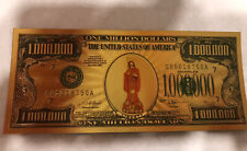 Santa muerte - Red Color- Holy Death million dollar bill - Money - Protection picture