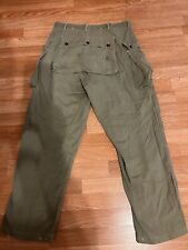 WWII USMC P44 HBT Trousers Monkey Pants WW2 Marines Camo 1944 34x28 NOS 30 picture