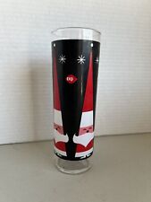 MCM Style DQ Dairy Queen Holt Howard Atomic Santa Claus Christmas Glass picture
